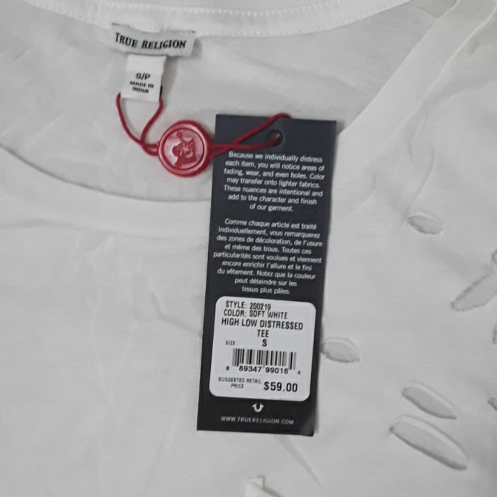 True Religion distressed tee - Picture 4 of 7
